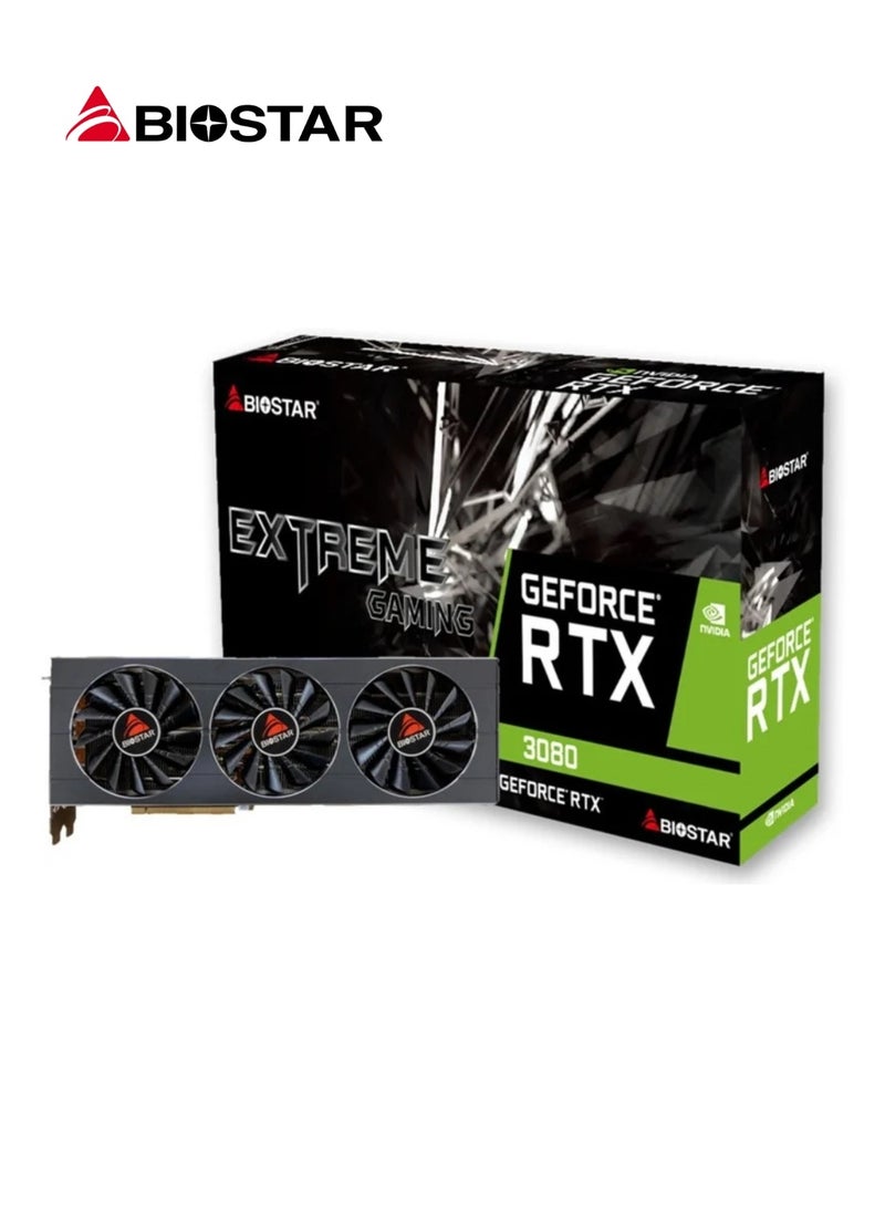 Biostar NVIDIA GeForce RTX 3080 | 10GB GDDR6X, 320bit | Extreme Gaming Graphic Card | VN3816RMT3 - Image 1